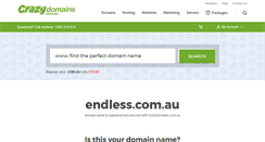 Desktop Screenshot of endless.com.au